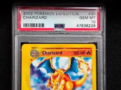 2002 Pokemon Expedition Base Set E-Card Series Charizard #39/165 PSA 10 GEM MT - Image 5