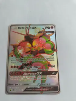 Buzzwole GX SV68/SV94 Hidden Fates Holo Full Art Pokemon Card NM - Image 8