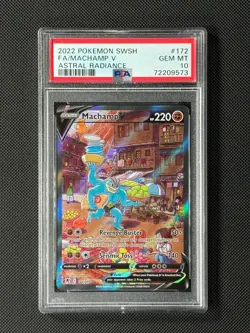 PSA 10 Machamp V 172/189 Alt Art Pokémon Card Astral Radiance Holo GEM MINT - Image 5