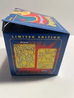 1999 Burger King Pokemon 23K Plated Gold CHARIZARD Card Box Sealed #6 - Image 6