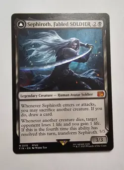 Final Fantasy MTG Magic the Gathering Sephiroth Fabled Soldier Non Foil 115 - Image 1