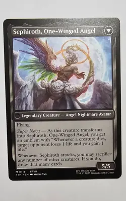 Final Fantasy MTG Magic the Gathering Sephiroth Fabled Soldier Non Foil 115 - Image 2