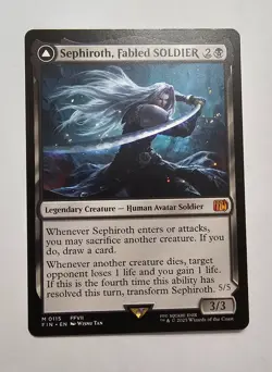 Final Fantasy MTG Magic the Gathering Sephiroth Fabled Soldier Non Foil 115 - Image 3