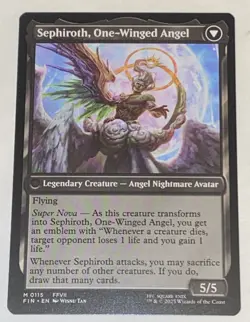 Sephiroth, Fabled SOLDIER (Non-foil) Final Fantasy 0115 Mythic MTG UNPLAYED - Image 2