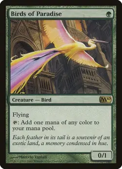 Birds of Paradise Foil x1 LP - Core Set Magic 2010 (M10) - Magic the  Gathering - Image 1