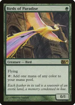 Birds of Paradise Foil x1 LP - Core Set Magic 2010 (M10) - Magic the  Gathering - Image 2