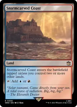 MTG - WHO - Stormcarved Coast Near Mint #308 foil NEVER PLAY - Image 1