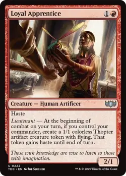 NM Loyal Apprentice, MTG, Tarkir Dragonstorm, Magic the Gathering, 222 - Image 1
