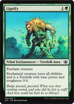 MTG Magic - Lignify - Duel Decks: Anthology - Common - NM - Image 1