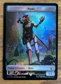 MTG Final Fantasy Token, Hero 0002 / Knight 0010 - Foil - Image 1