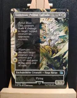 Summon: Primal Garuda (Showcase) - Final Fantasy - Uncommon - NM (see pics) MTG - Image 1
