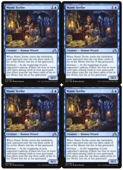 MTG Manic Scribe x4 Shadows over Innistrad Uncommon NM Playset - Image 1