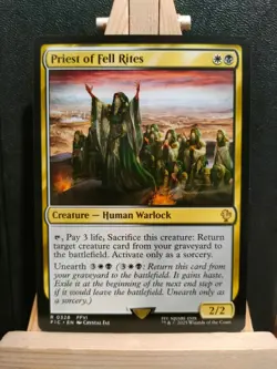 Priest of Fell Rites - Final Fantasy Commander - Rare - NM (see pics) MTG - Image 4