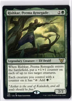 Rishkar, Peema Renegade NM/M* Kamigawa Neon Dynasty Commander 126 -UnltdCards - Image 3