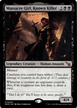 MTG Massacre Girl, Known Killer | NM | Murders at Karlov Manor (MKM) - Image 1