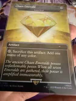 Chaos Emerald (Yellow)  7037 Foil Lotus Petal Sonic The Hedgehog Secret Lair - Image 7