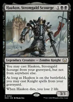 x1 Haakon, Stromgald Scourge R MTG Commander: March of the Machine M/NM, English - Image 1