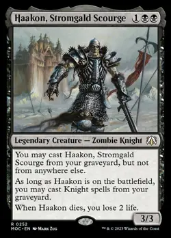 x1 Haakon, Stromgald Scourge R MTG Commander: March of the Machine M/NM, English - Image 2