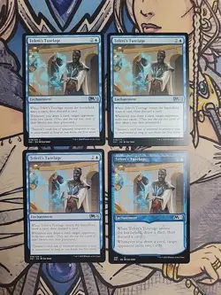 4x Teferi's Tutelage (1 is Showcase) - NM Core Set 2021 M21 MTG Magic - Image 1