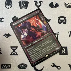 1x Unstoppable Slasher, Showcase Art Foil, Duskmourn, MTG NM - Image 1