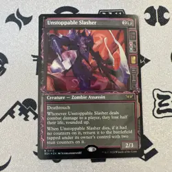 1x Unstoppable Slasher, Showcase Art Foil, Duskmourn, MTG NM - Image 5
