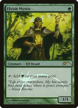 Elvish Mystic (FNM PROMO) FOIL NM MAGIC THE GATHERING MTG CARD ABUGames - Image 2