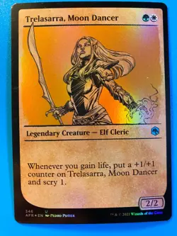 MTG 1x FOIL SHOWCASE Trelasarra, Moon Dancer Adventures in the Forgotten x1 NM - Image 1