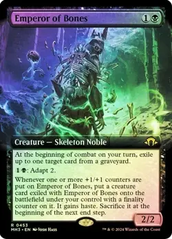 Emperor of Bones FOIL EXTENDED - 0453 - Rare - Modern Horizons 3 MH3 MTG - Image 1