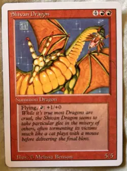 MTG - Shivan Dragon - NM Revised - Image 3