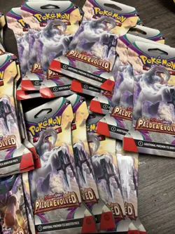 (36 Packs) SLEEVED Pokemon TCG: Scarlet & Violet Paldea Evolved Booster PACKS - Image 3