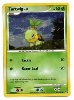 Pokemon Card: Turtwig HOLO 103/130 Diamond and Pearl D&P Base Set Rare! - Image 4