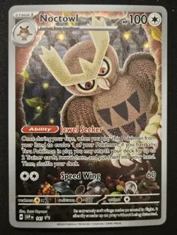 Noctowl SVP141 Black Star Promos Stellar Crown Full Art Holo Pokémon TCG 2024 NM - Image 1
