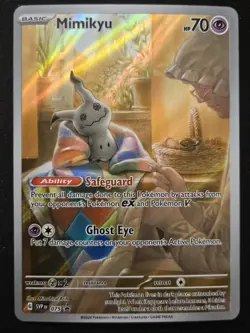 Mimikyu SVP075 Black Star Promos Paldean Fates Full Art Holo Pokémon TCG 2024 NM - Image 1