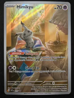 Mimikyu SVP075 Black Star Promos Paldean Fates Full Art Holo Pokémon TCG 2024 NM - Image 3