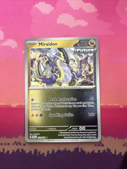 Pokemon Card Miraidon Temporal Forces Reverse Holo Rare 121/162 Near Mint - Image 1