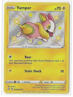 Yamper SV039/SV122 SWSH Shining Fates Shiny Holo Rare Pokémon - NM - Image 1