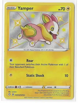 Yamper SV039/SV122 SWSH Shining Fates Shiny Holo Rare Pokémon - NM - Image 3