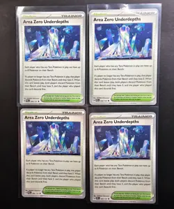 4x Area Zero Underdepths 094/131 Playset Prismatic Evolutions Pokemon NM - Image 3