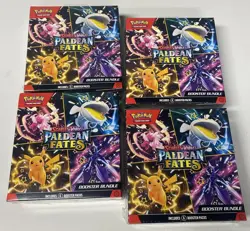 LOT OF 4 Pokemon TCG Scarlet & Violet Paldean Fates SV4.5 Booster Bundle NEW - Image 4