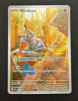 Pokémon TCG: Mimikyu 075 - Paldean Fates ETB Black Star Promo *NM* - Image 5