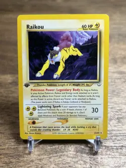 Raikou Neo Revelation 1st Edition Non-Holo Pokemon Card 22/64 LP - Image 1