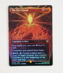 The Fire Crystal Borderless Foil Card - Image 1