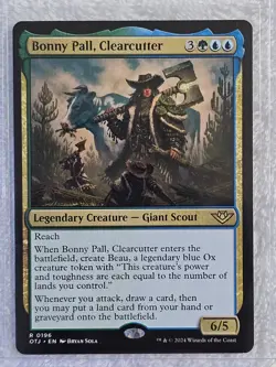 MTG Bonny Pall, Clearcutter Outlaws of Thunder Junction (OTJ) #196 Card Rare NM - Image 5