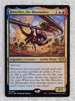 MTG Breeches, the Blastmaker Outlaws of Thunder Junction (OTJ) #197 Card Rare NM - Image 2