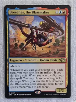 MTG Breeches, the Blastmaker Outlaws of Thunder Junction (OTJ) #197 Card Rare NM - Image 4