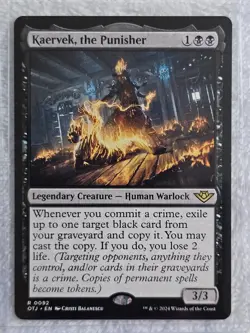MTG Kaervek, the Punisher Outlaws of Thunder Junction (OTJ) #92 Card Rare NM - Image 4
