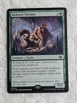 MTG Bedrock Tortoise #176 The Lost Caverns of Ixalan Magic Card Rare NM - Image 1