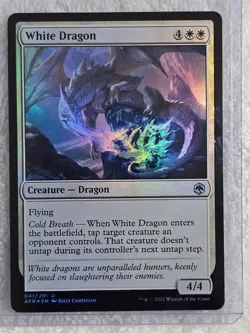 MTG White Dragon FOIL #41 Adventures in the Forgotten Realms U NM - Image 4
