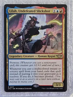 MTG Lilah, Undefeated Slickshot Outlaws of Thunder Junction (OTJ) #217 Rare NM - Image 5