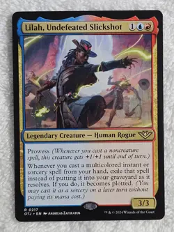 MTG Lilah, Undefeated Slickshot Outlaws of Thunder Junction #217 Rare NM - Image 1